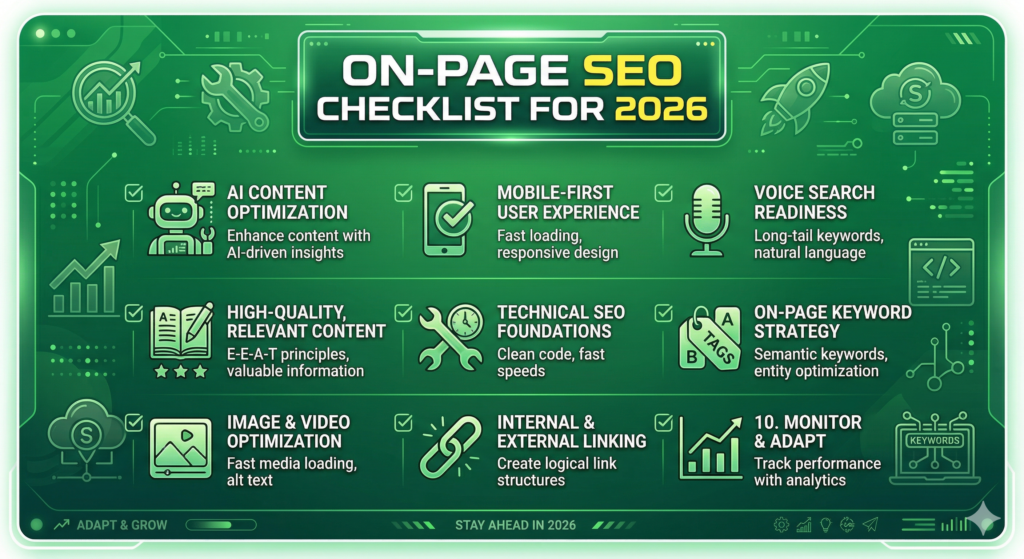 On-Page SEO Checklist for 2026